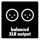 平衡 XLR 輸出，提供清晰、可靠的現場音效。
