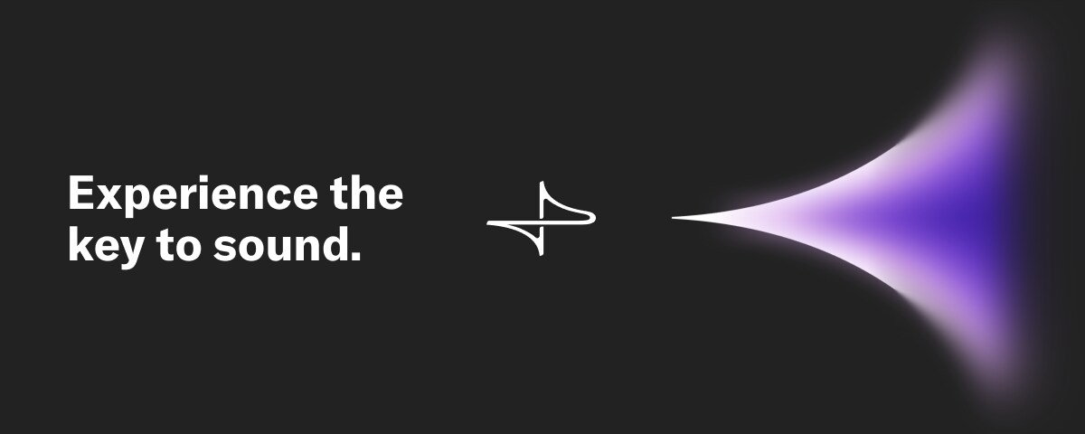 體驗聲音的關鍵。ProVisionaire 標誌與紫色光環