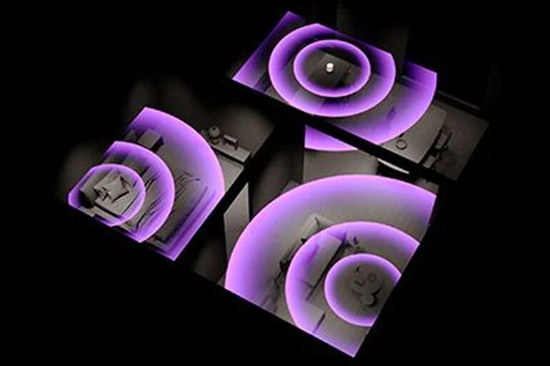 視覺化每個房間共享音樂的影像。