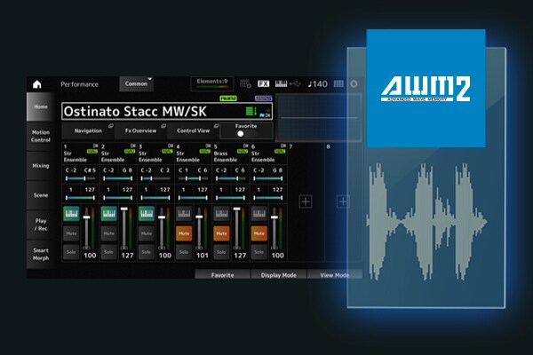 Image showing the SOUND feature with AWM2 emerging over a screenshot of the interface