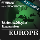 歐洲（預先安裝的擴充包 - Yamaha Expansion Manager 相容資料）