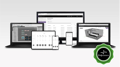 Featured course image for "Networked Audio Systems Made Easy", displaying Yamaha network switches.