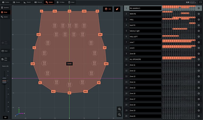 Yamaha AFC Image: Speaker Zoning