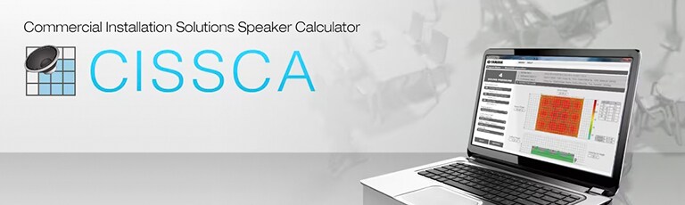 A banner link to the page of Commercial Installation Solutions Speaker Calculator (CISSCA).