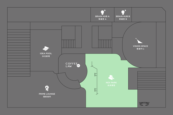 NEX PARK 展區和 COFFEE LAW 咖啡區 | 沉醉在美妙的音樂中，享受片刻靜謐
