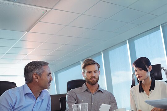 Photo showing people having a meeting