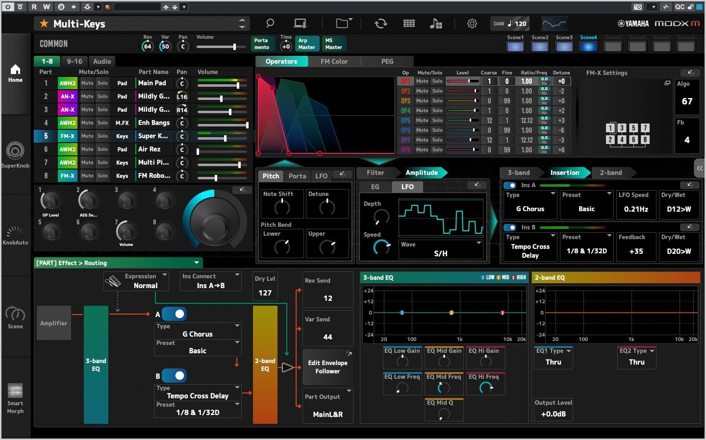 Screenshot of the product interface