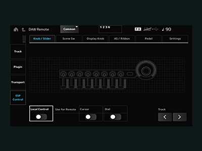 DAW Remote：ESP Control 模式