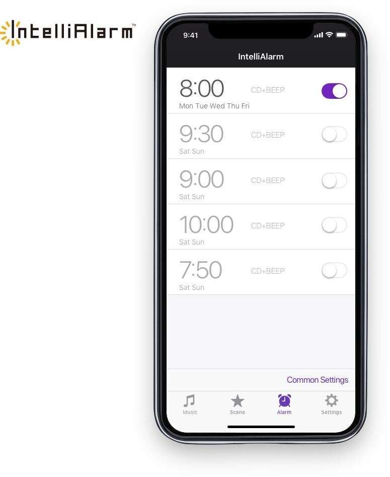 利用 Yamaha IntelliAlarm™ 享受美麗早晨
