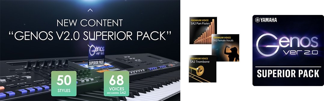 新內容-GENOS V2.0 SUPERIOR PACK（50 種風格/68 種音色）
