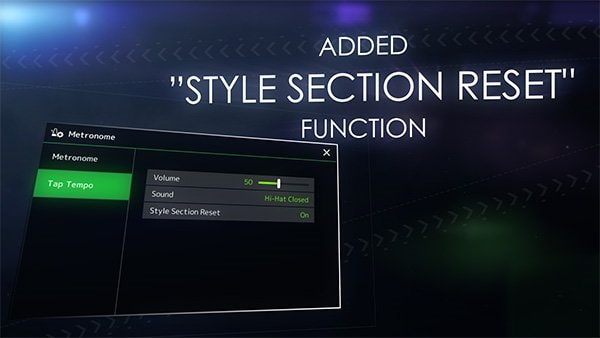 伴奏樂段重設 (Style Section Reset)